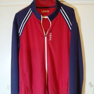 IZOD Red and Blue Track Jacket